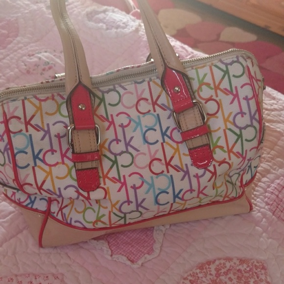 calvin klein rainbow purse
